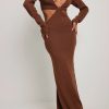 Bodycon Dresses * | Na-Kd Trend Cut Out Knitted Maxi Dress