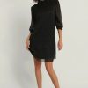 Mini Dresses * | Na-Kd Party Shiny Straight Dress Black