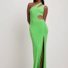 Bodycon Dresses * | Na-Kd Art Cut Out High Slit Maxi Dress Green