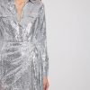 Party Dresses * | Na-Kd Party Sequin Wrap Shirt Mini Dress