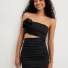 Bandeau Dresses * | Na-Kd Rose Cut Out Mini Dress