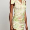 Party Dresses * | Na-Kd Party Satin Slanted Mini Dress Multicolor