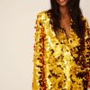 Party Dresses * | Na-Kd Party Big Sequin Blazer Dress Gold