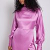 Mini Dresses * | Karoline Dall X Na-Kd Satin Dress Pink