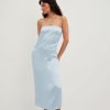 Bandeau Dresses * | Chloe Schuterman X Na-Kd Bandeau Satin Dress