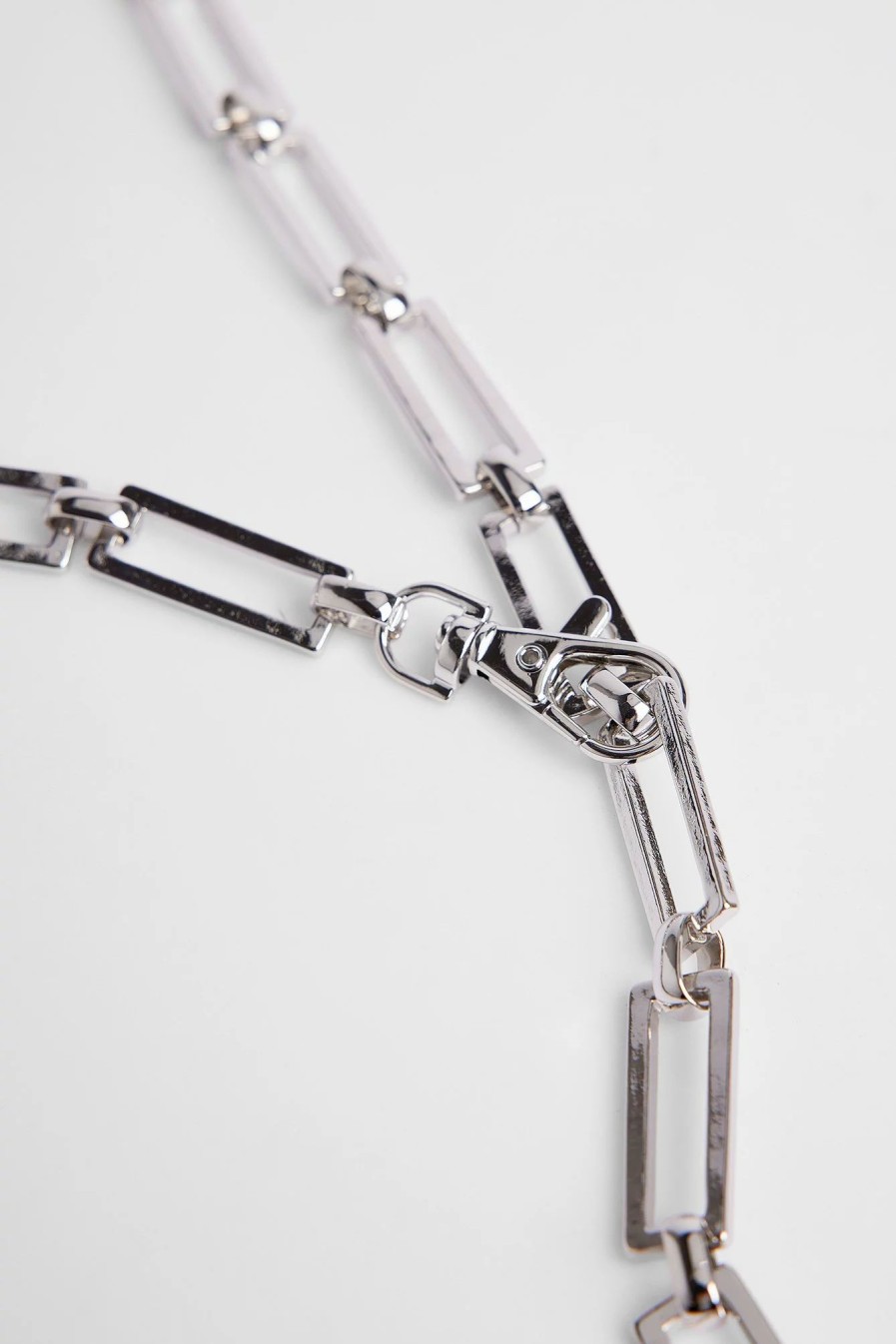 Belts * | Na-Kd Accessories Rectangular Belly Chain Silver