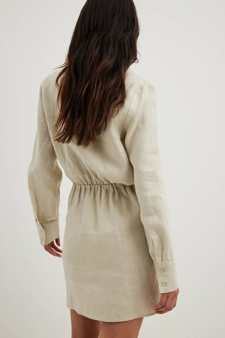 Mini Dresses * | Na-Kd Linen Shirt Dress