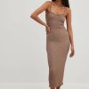 Bodycon Dresses * | Na-Kd Trend Structure Midi Strap Dress