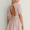 Mini Dresses * | Na-Kd Open Back Drop Shoulder Dress