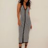 Knitted Dresses * | Na-Kd D Knitted Collar Midi Dress