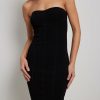 Mini Dresses * | Na-Kd Fine Knitted Corset Detail Mini Dress Black