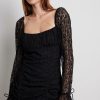 Party Dresses * | Na-Kd Party Lace Mini Dress Black