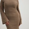 Knitted Dresses * | Na-Kd Trend Crochet Structured Mini Dress