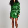 Party Dresses * | Picked By Hanna Schonberg Sequin Detail Deep Back Mini Dress