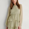 Mini Dresses * | Na-Kd Boho Flounce Dobby Mini Dress