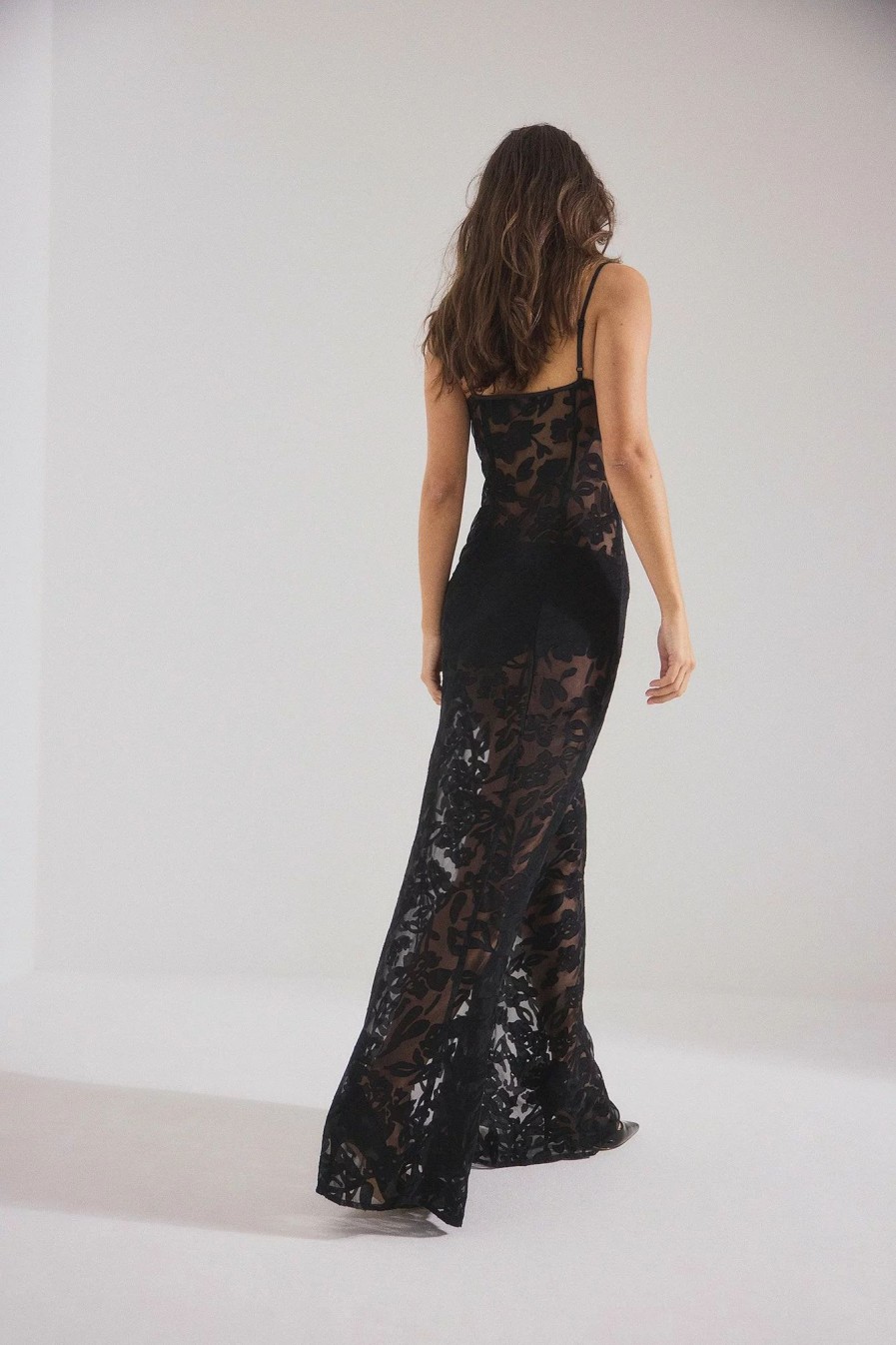 Party Dresses * | Mimi A.R X Na-Kd Strap Detail Maxi Dress Black