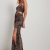 Party Dresses * | Na-Kd Party Cut Out Detail Maxi Sequin Dress Brown