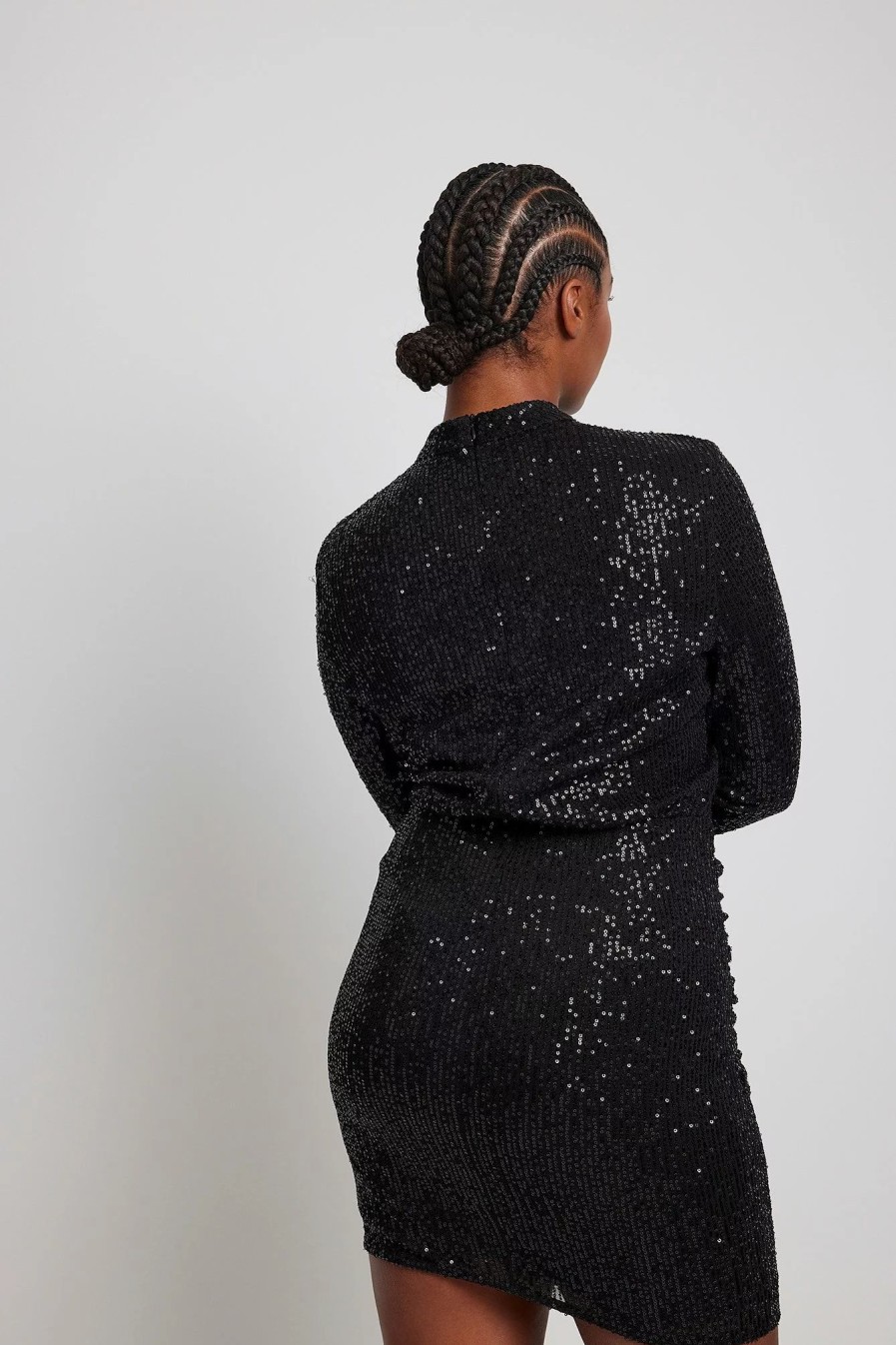 Party Dresses * | Na-Kd Party Rouched Sequin Mini Dress