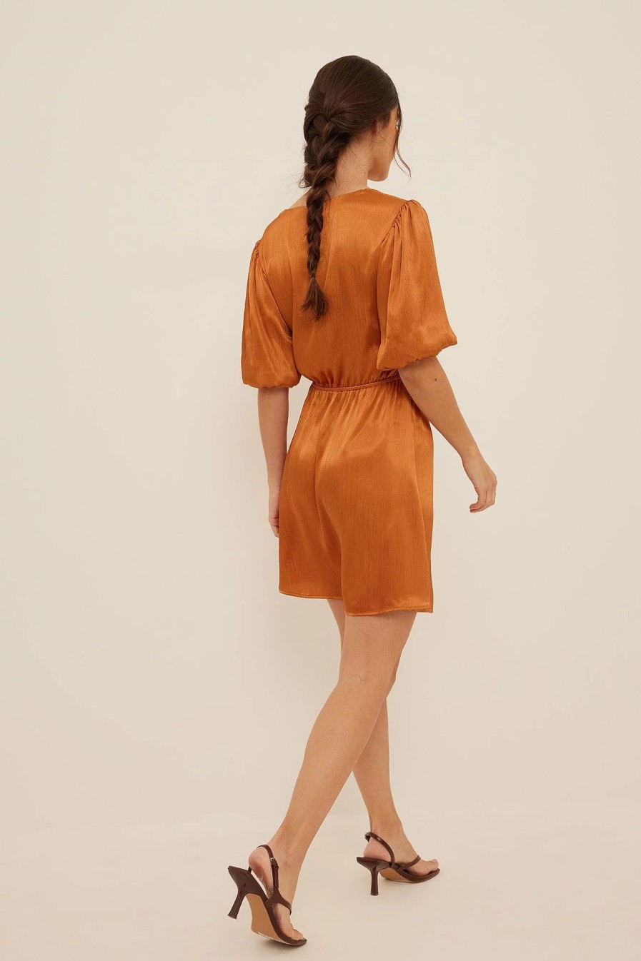 Party Dresses * | Na-Kd Party Structured Cut Outs Mini Dress Orange