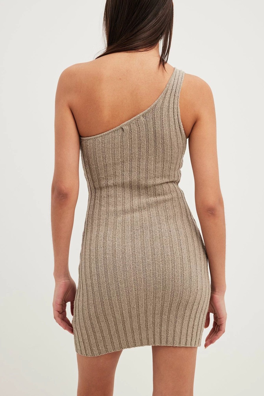 Knitted Dresses * | Susanna Wurz X Na-Kd Knitted One Shoulder Mini Dress