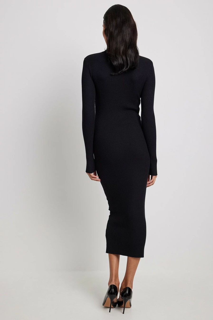 Bodycon Dresses * | Na-Kd Trend Knitted Shoulder Pads Maxi Dress