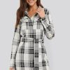 Mini Dresses * | Na-Kd Classic Plaid Belted Shirt Dress Multicolor