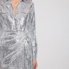 Party Dresses * | Na-Kd Party Sequin Wrap Shirt Mini Dress