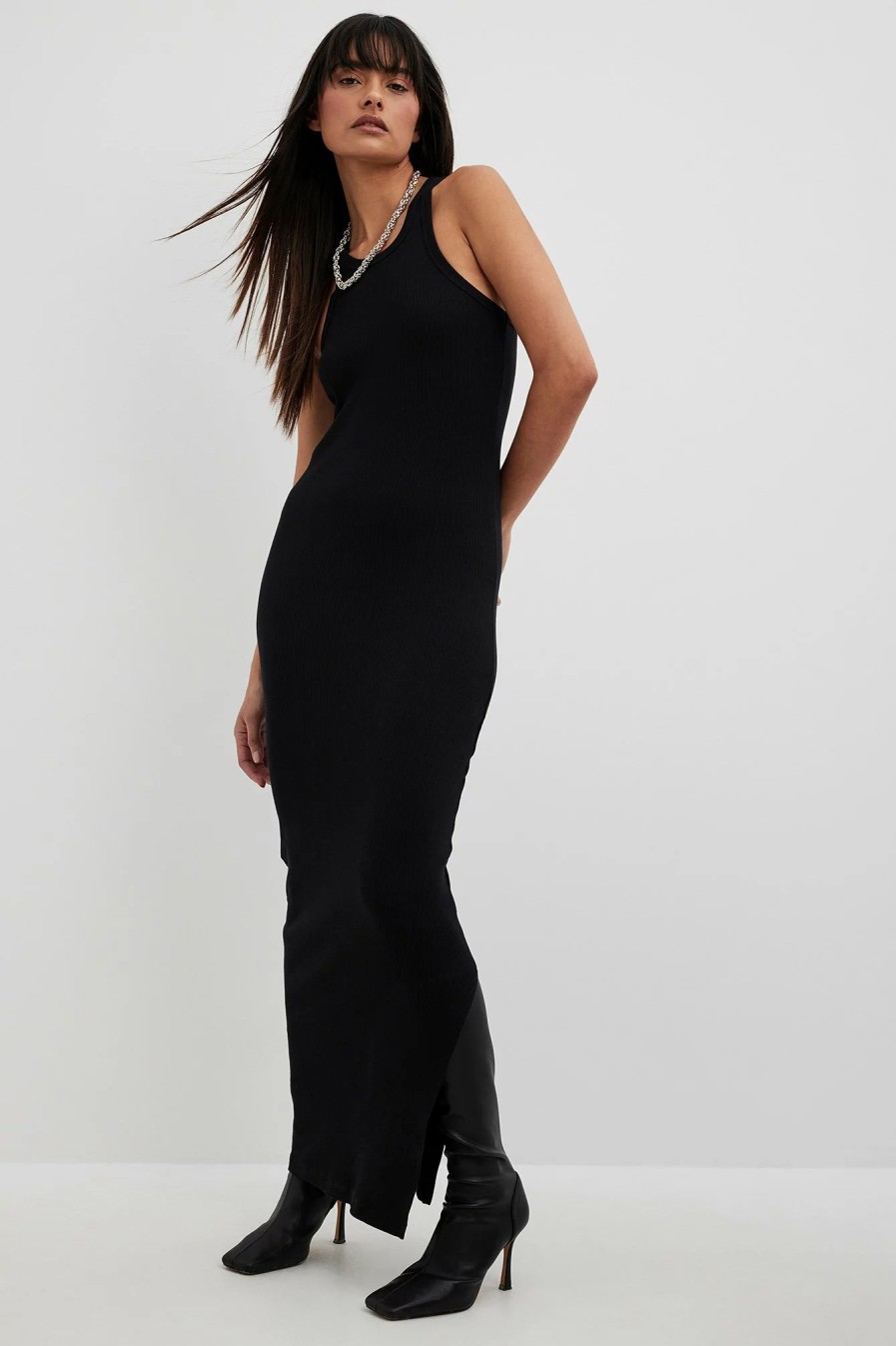 Bodycon Dresses * | Na-Kd Basic Ribbed Maxi Dress