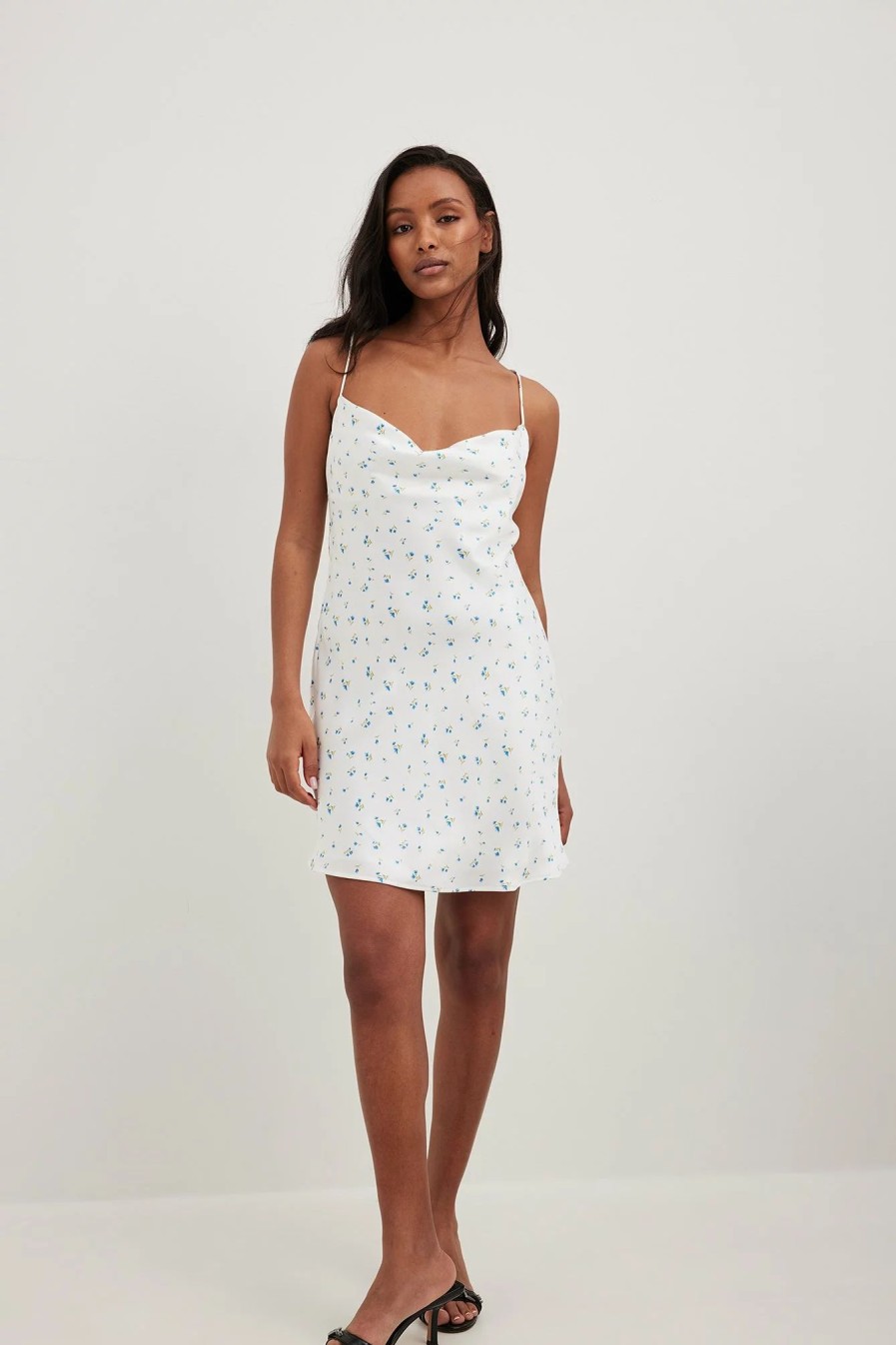 Mini Dresses * | Handpicked X Na-Kd Waterfall Detail Mini Dress