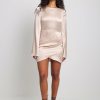 Mini Dresses * | Na-Kd Trend Draped Satin Dress